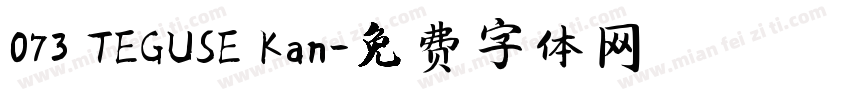 073 TEGUSE Kan字体转换